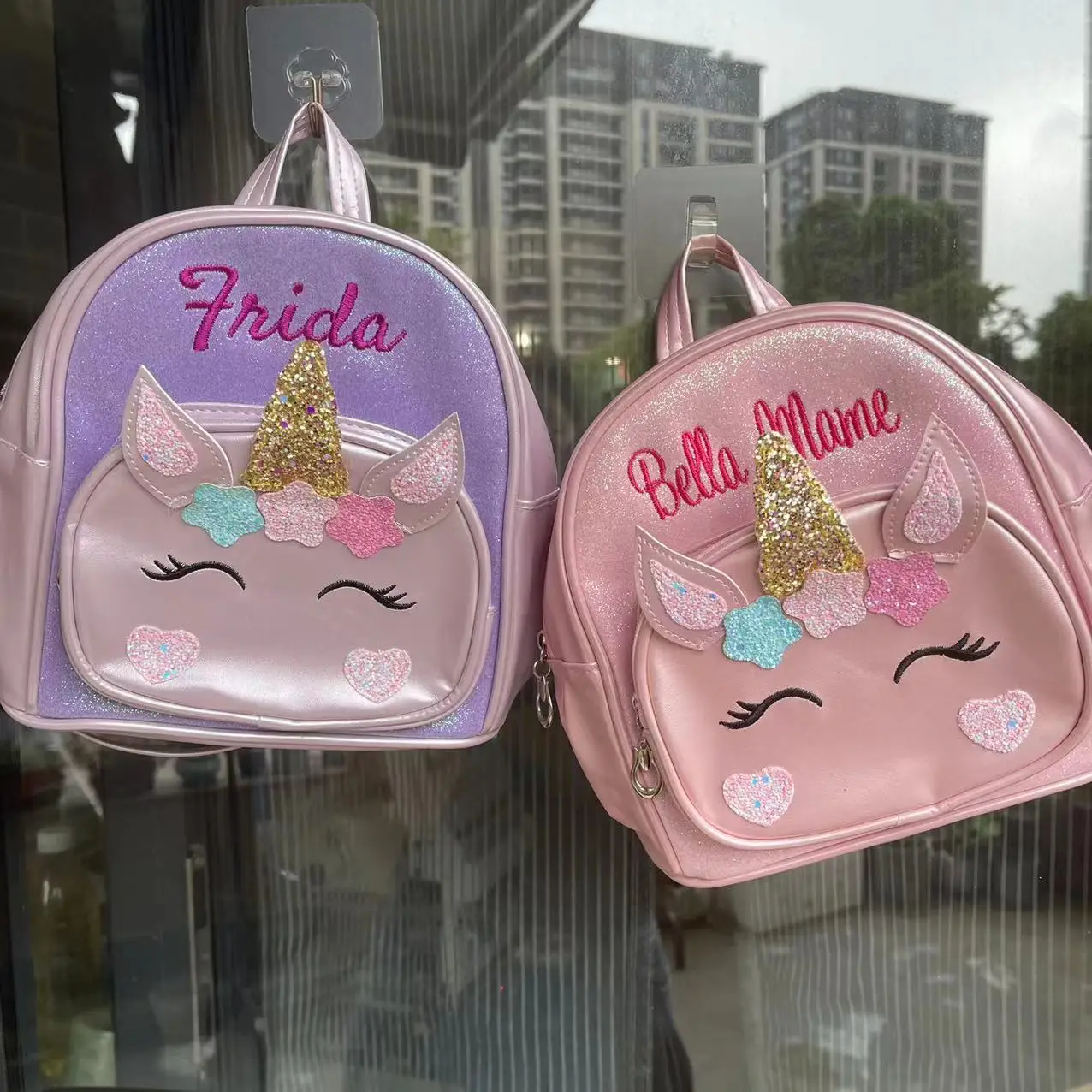 

Pink Unicorn Embroidered Backpack Custom Toddler School Bag Nursery Backpack Kindergarten Backpack Preschool Bag Girls Backpacks