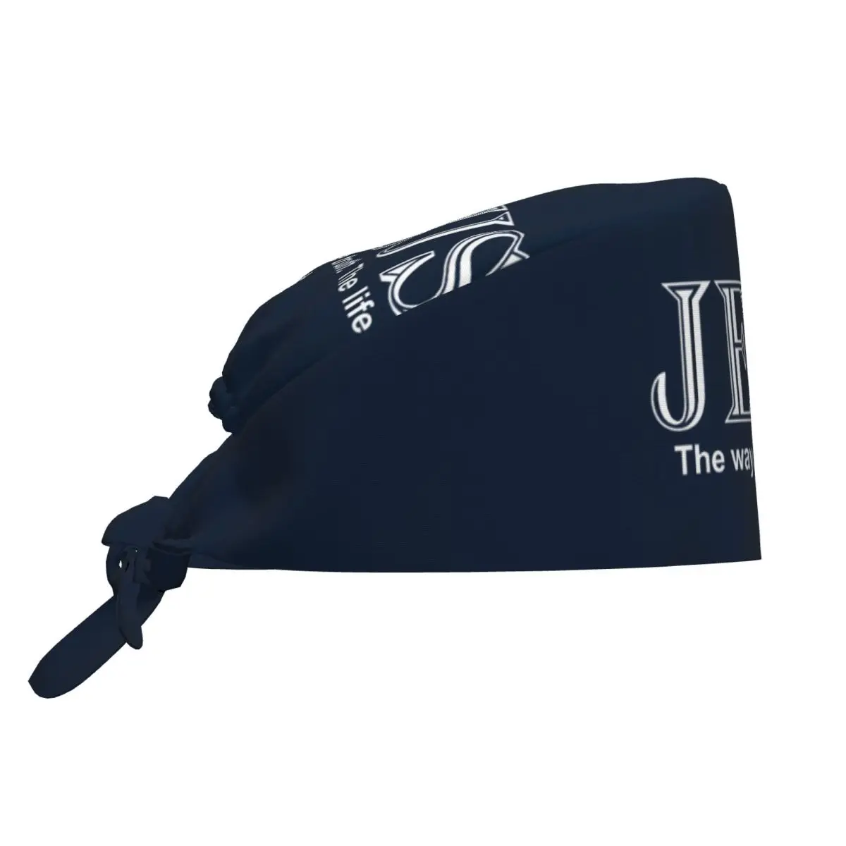 Medical Hat Jesus The Way The Truth The Life Work Scrubs Hat For Unisex Comfy Elastic Nursing Hats Long Hair Custom Working Caps