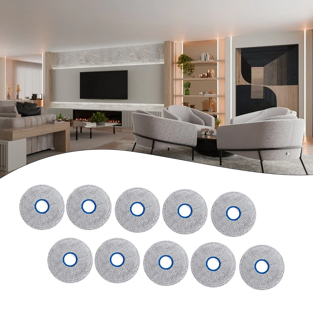 As Shown Robot Mop Pads Mop Reusable Mop Pads Regular Replacement Recommended Nylon Composite Material Machine Washable