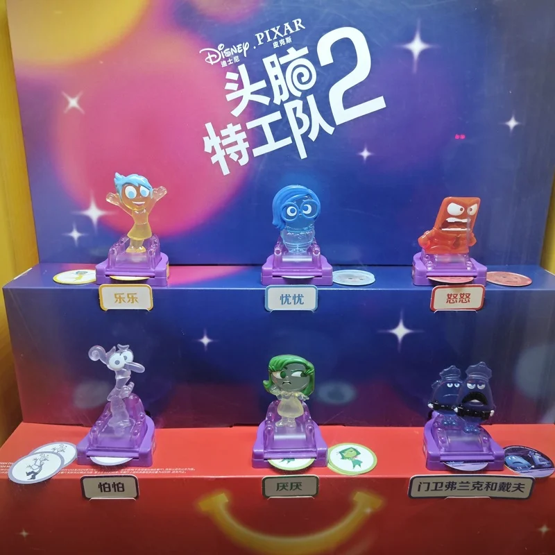 2024 Mcdonald\'S Toys Inside Out 2 Series Pixar Movie Series Doll Ornaments Toys Anime Peripheral Gifts Popular Toys