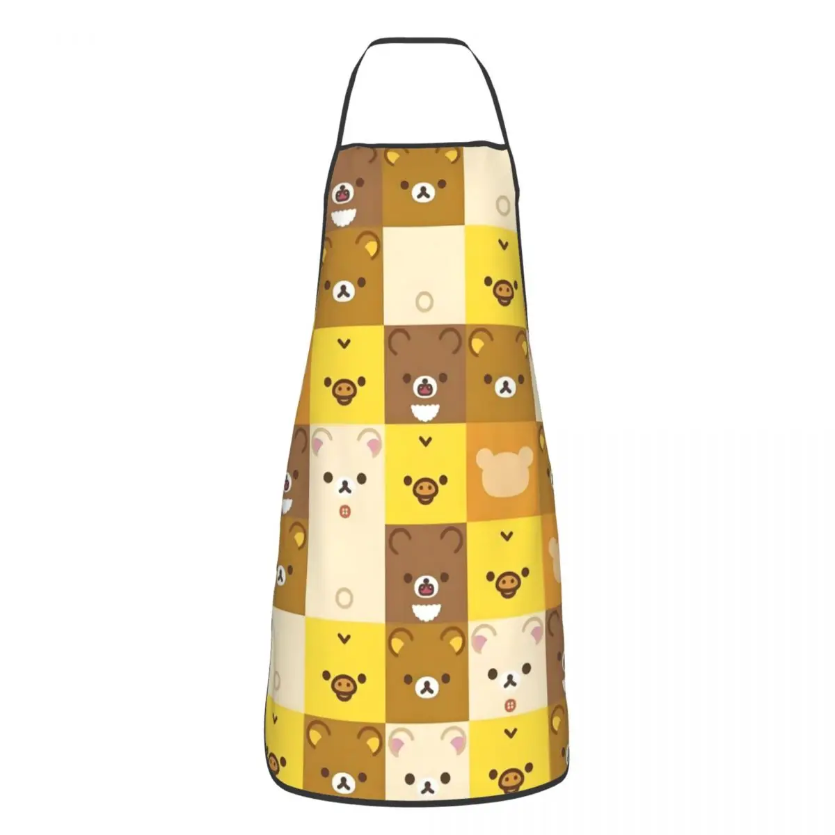 

Забавный фартук нагрудник Rilakkuma на заказ для мужчин и женщин, унисекс, кухонный шеф-повар, плюшевый мишка, таблер, кухня для приготовления пищи, выпечки, живописи