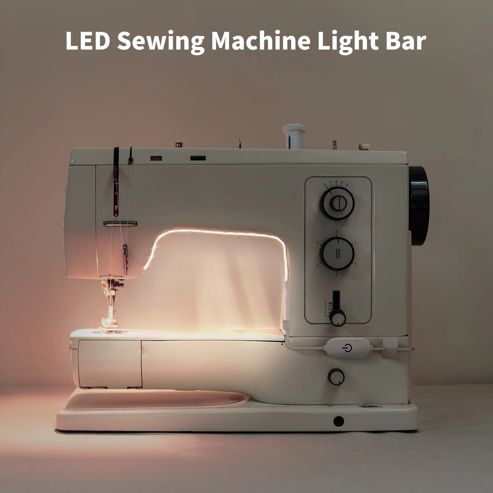 

USB Powered 3000k Warm White Adhesive LED Ribbon Easy Installation Cuttable for Sewing Machine Background LED Light Ribbons