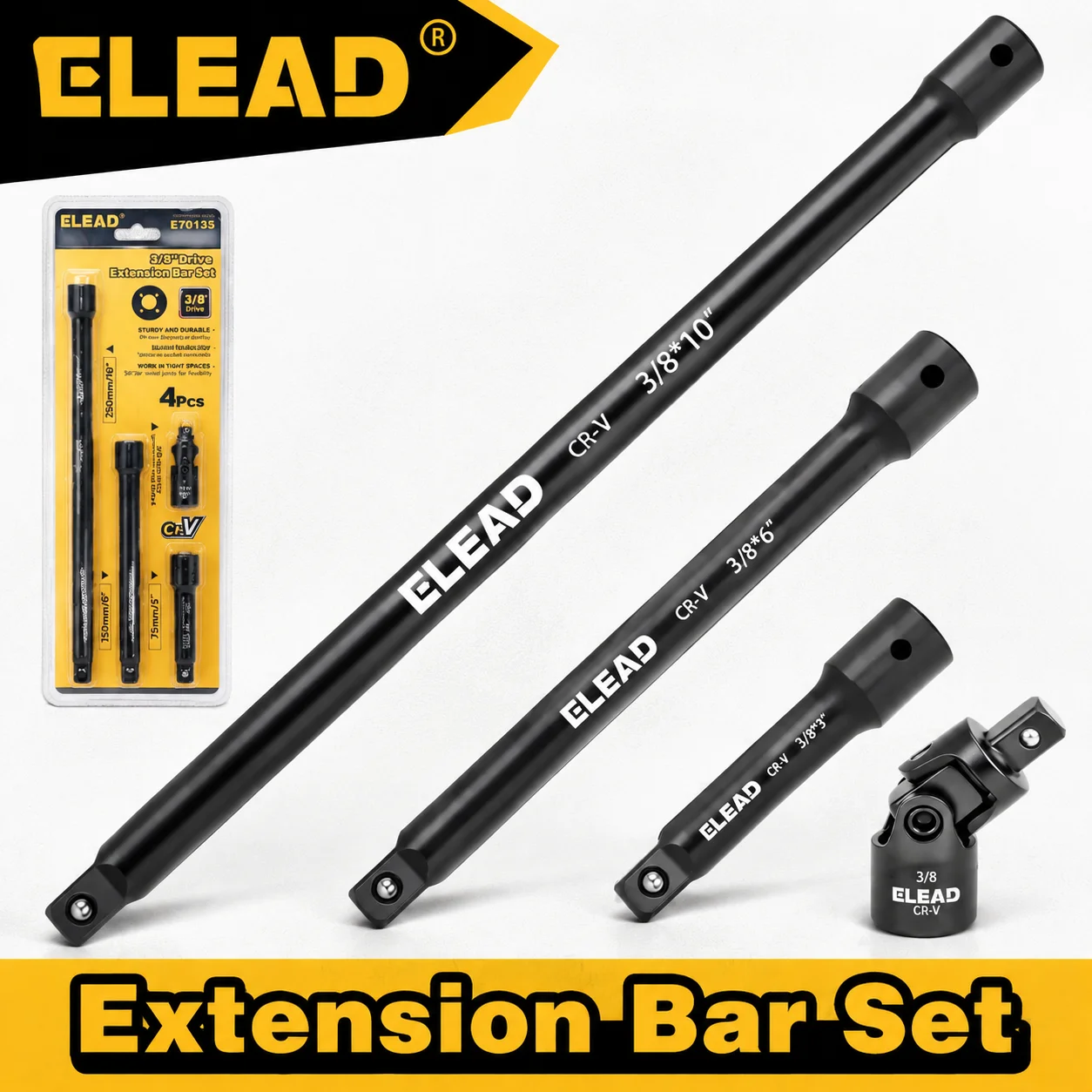ELEAD 4Pcs 3/8