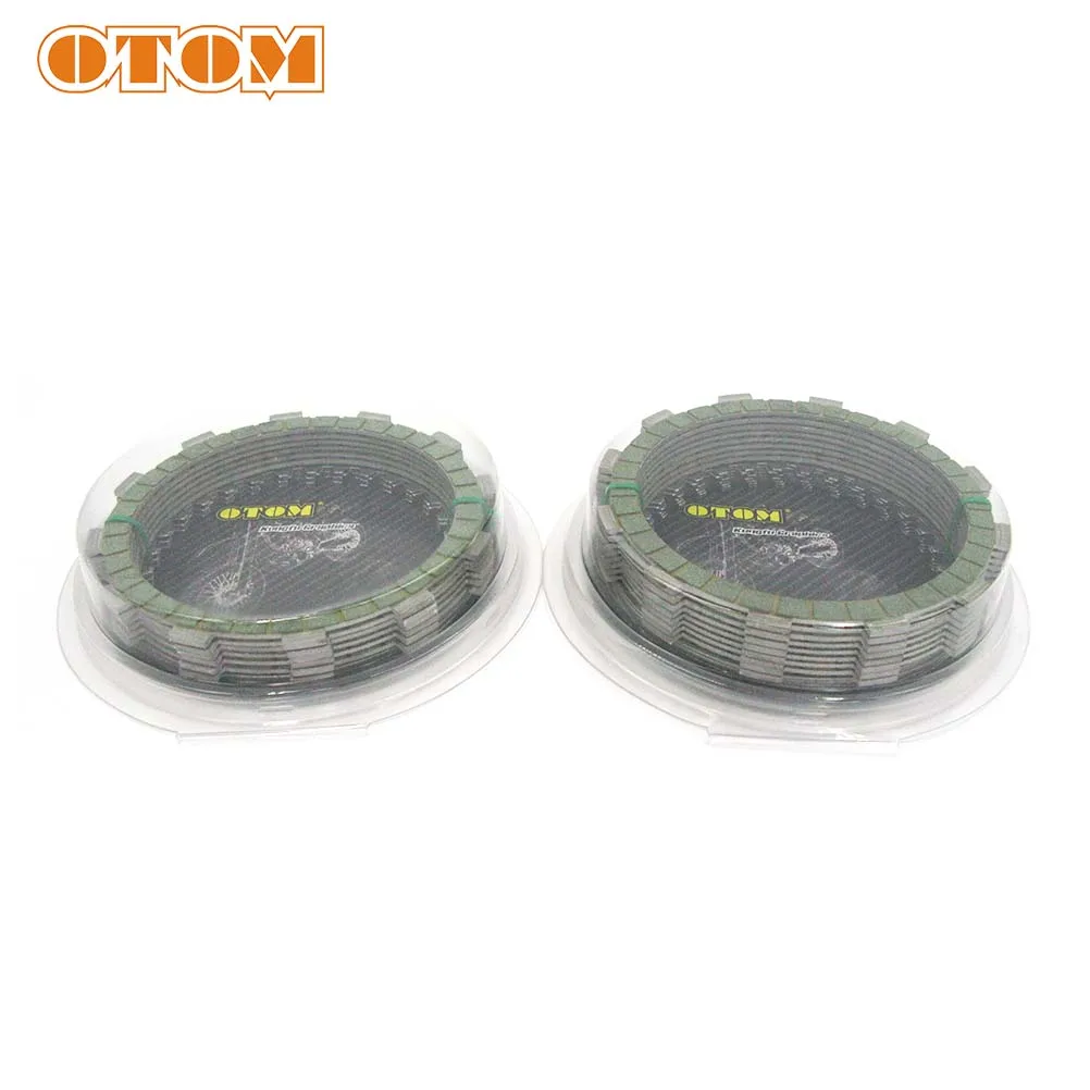 OTOM Motocycle Clutch Steel Friction Paper-Based Plates Kit For ZONGSHEN NC250 NC450 KAYO T6 BSE J5 RX3 ZS250GY/450GY-3 4 Valves