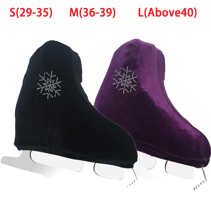 الصوف التزلج على الجليد التمهيد يغطي حامي المضادة للخدش المضادة للأوساخ سميكة محبوك سكيت التمهيد يغطي حماية التزلج على الجليد #1