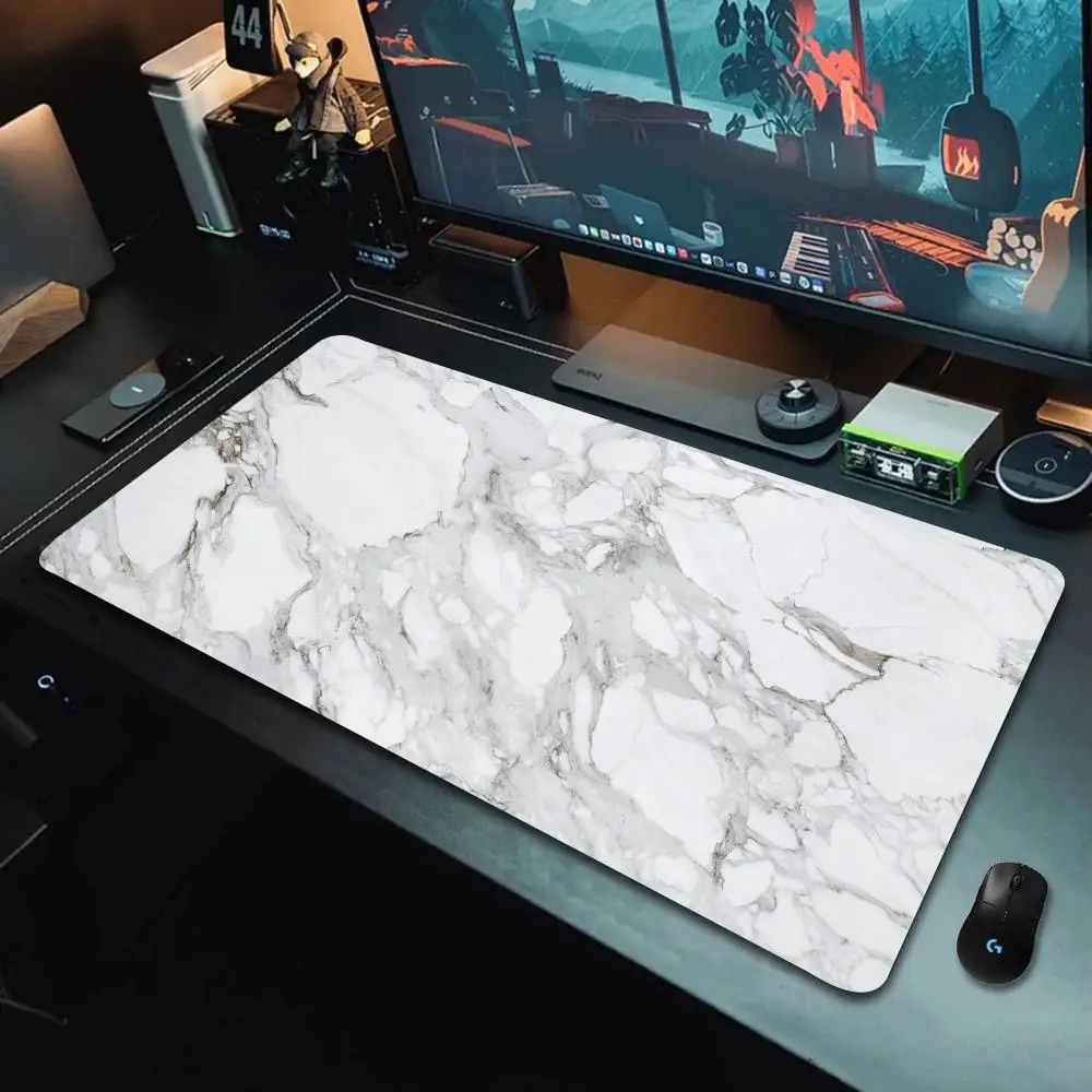 

Marble Nordic Style Mousepad New Arrivals large gaming mousepad gamer mouse pad Size for Keyboards Mousepad for boyfriend Gift