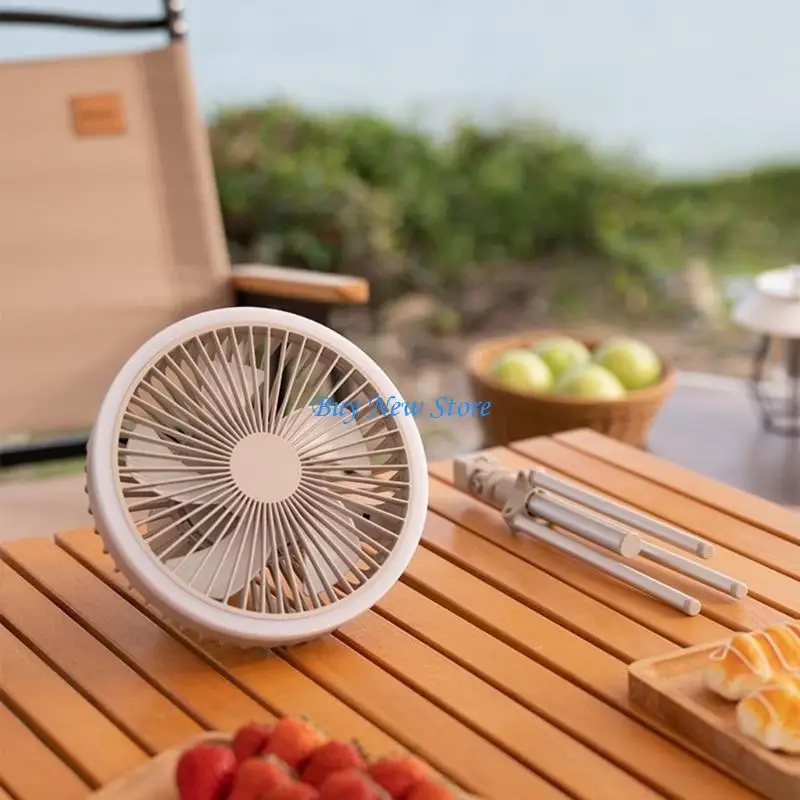 20CE 2 in 1 Canopy Fan with Tripod + Light Remote Control Table Fan for Bedroom Dorm
