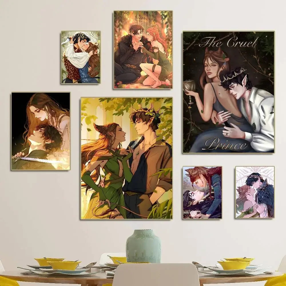 الأمير القاسي J-Jude وC-Cardan DIY ملصق لاصق ورق أبيض يطبع الملصقات الفنية خمر اللوحة الزخرفية #1