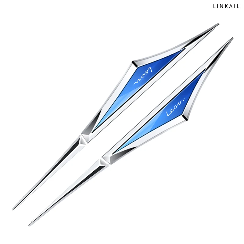 Metal Sticker Door Fender Side Blade Shape Badge For SEAT leon IBIZA Ateca Arona Alhambra Tarraco Car Decoration Accessories