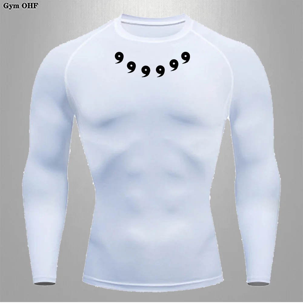 Men Workout Clothing  Breathable T-shirt  Bodybuilding Running Shirt Long Gym Sleeve Compression Top T Shirt Men Fitness Clothes