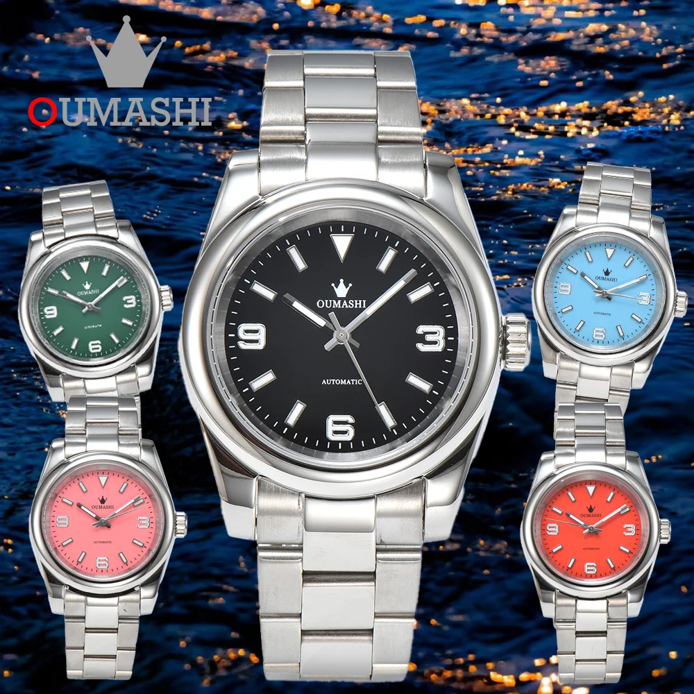 

Customised Watches NH35 Automatic Movement Watches Sapphire Glass 39mm Diameter Case 100 Waterproof Men's Watches