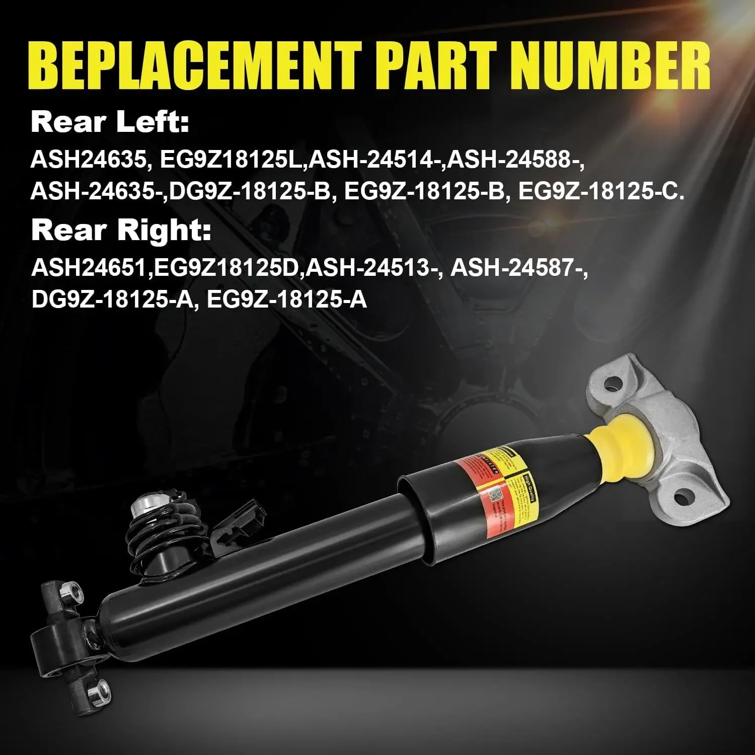 EG9Z18125B, EG9Z18125C EG9Z18125D, ASH24651 2 pièces amortisseurs arrière L + R pour Lincoln MKZ 2013-2020 gaz électrique