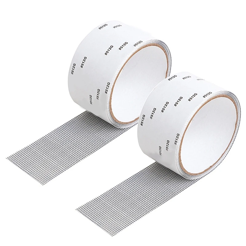 5X200cm Screen Repair Tape 3 Layer Strong Self-Adhesive Mosquito Window Net Broken Repair Patch Covering Tape 2Pcs