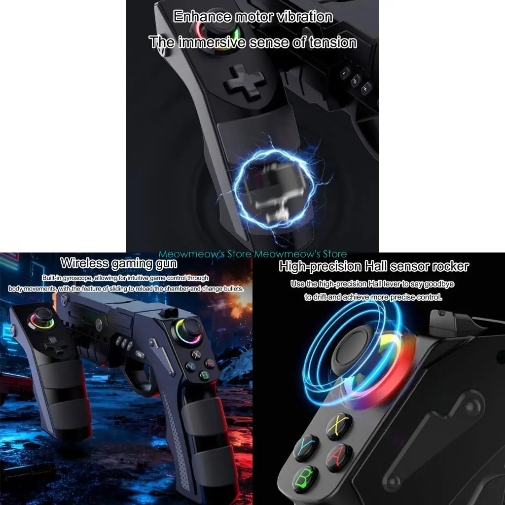 

W91A Реалистичный игровой контроллер с механизмом перезагрузки слайдов и вибрационной обратной связью для консолей