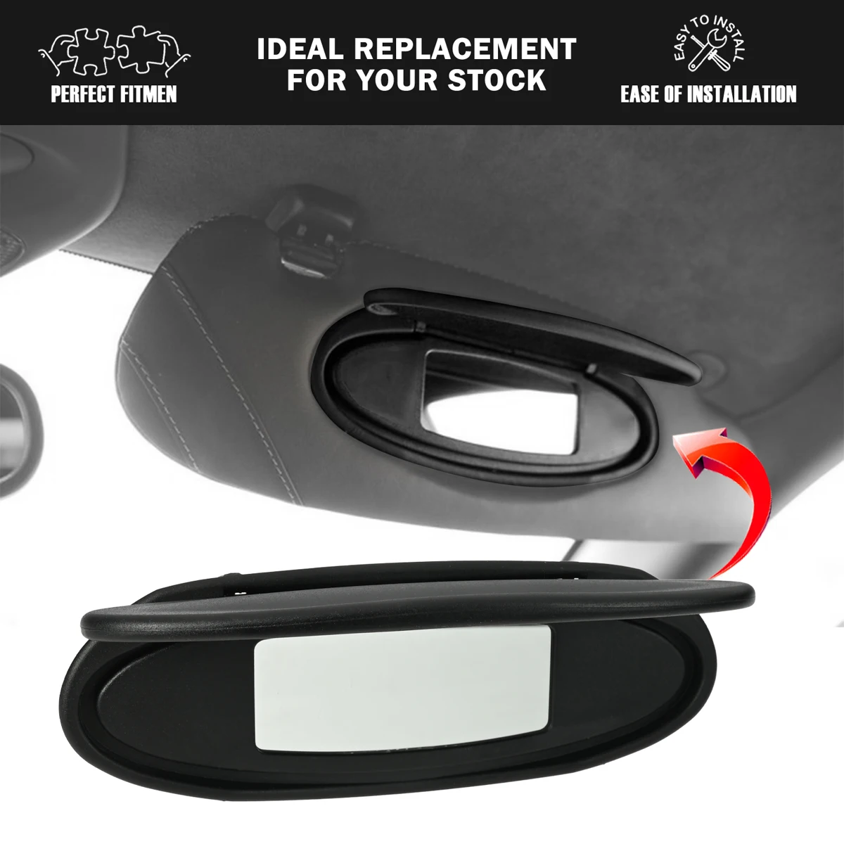 For Porsche For Boxster For Cayman (986/987)  For 911(996/997) Sun Visor Mirror Cover Complete