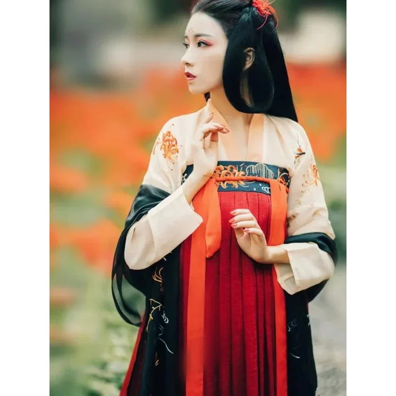 Ancient Fairy Hanfu Dress Women Elegant Traditional Chinese Tang Suit Girl Noble Princess Costume Folk Dance MN1