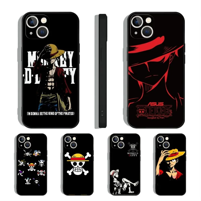 Anime O-nes P-iece Phone Case For Iphone 15 14 13 Pro Max 12 11 Xr X Xs Mini 6 7 8 Plus Se 2022 2020 High Quality Soft Silicone