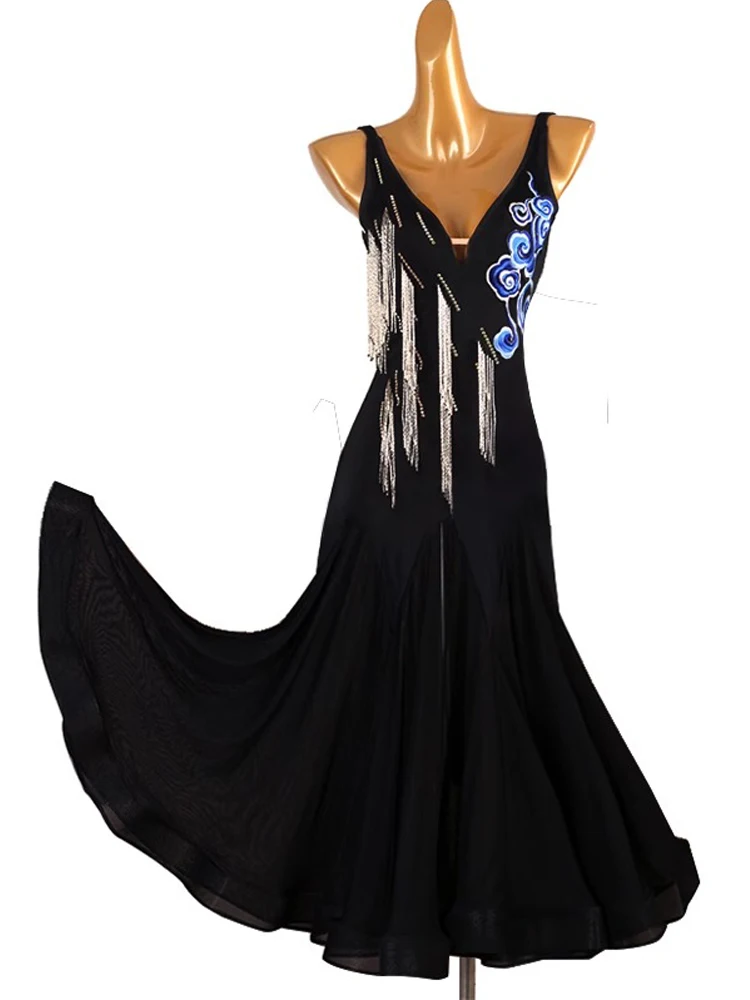 

Womens Evening Dress Ballroom Practice Wear Jazz Waltz Competition Modern Dance Clothes Female Suit Girls Fashion Sports Costume
