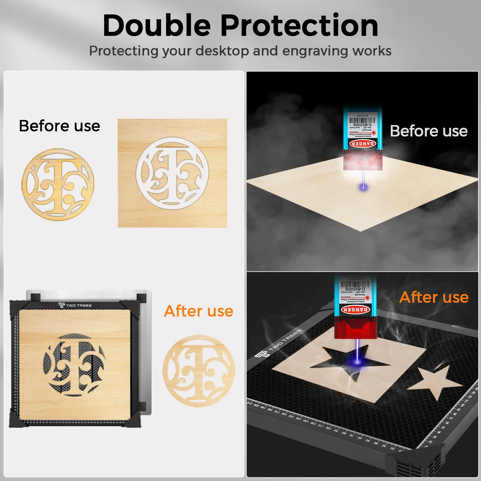 Laser Engraver Honeycomb Working Table Steel Panel Board Platform for TTS Laser Machine Clean Cutting Work 500x500mm