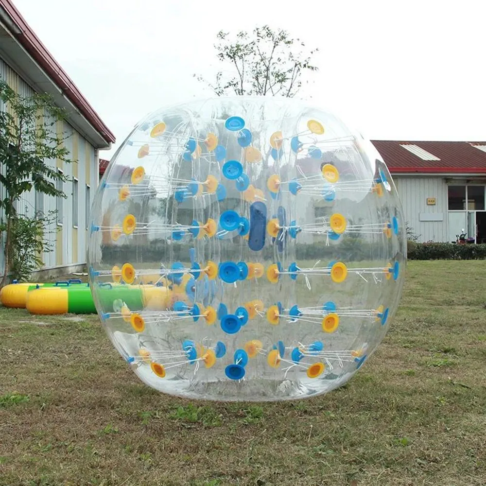 Hibada inflável bolha futebol zorb bola 1.5m 0.8mm pvc bolha bola de futebol (4.9ft) bola pára-choques de ar bublle futebol