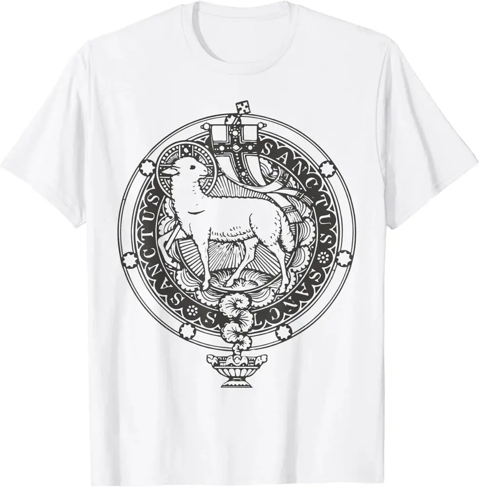 Traditional Latin Mass Catholic Sanctus Agnus Dei  God T-Shirt S-5XL  Tees Y2K tops Unisex Summer Short Sleeve