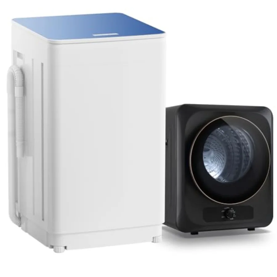 

Портативный стирально-сушильный комплекс 18 фунтов, полностью автоматическая стиральная машина 1,5 куб. фута, компактная стиральная машина с функцией сушки для квартиры, автодома, общежития