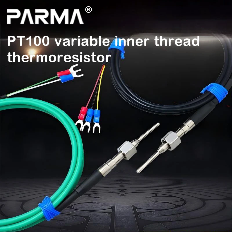 Pt100/K thermal resistance, thermocouple reducer tube with movable threads M10*1, temperature sensor temperature measurement pro