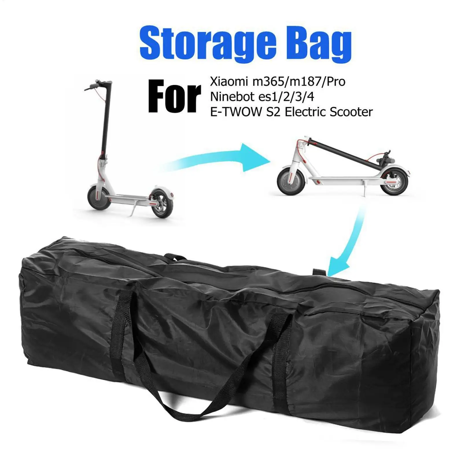 

Scooter Bag Storage Cover Scooter Carrying Backpack Portable Scooter Carry Bag with Shoulder Strap for M365/ M365 Pro