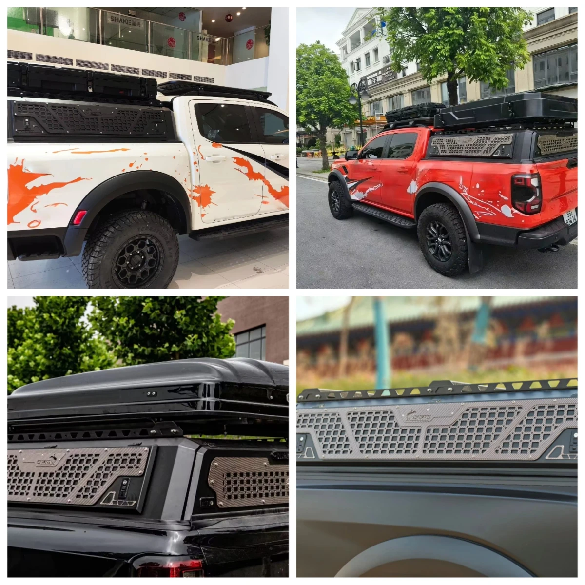 

Водонепроницаемый складной жесткий тент-крышка для кузова пикапа STLF, совместимый со всеми моделями, простая установка и демонтаж