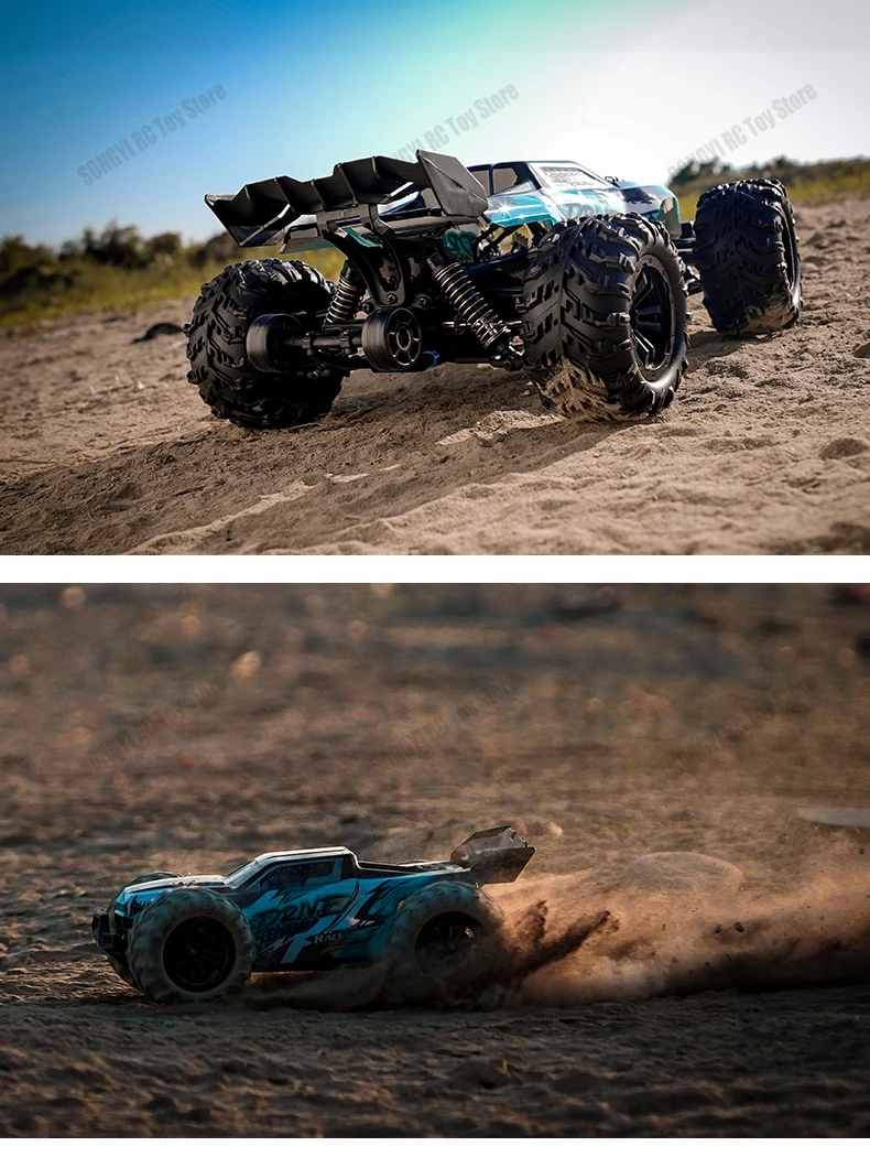 50 or 80KM/H Rc Cars 1/16 Off Drift Road 4WD with LED 2.4G Waterproof Remote Control Monster Truck for Adults and Kids Toy Gift