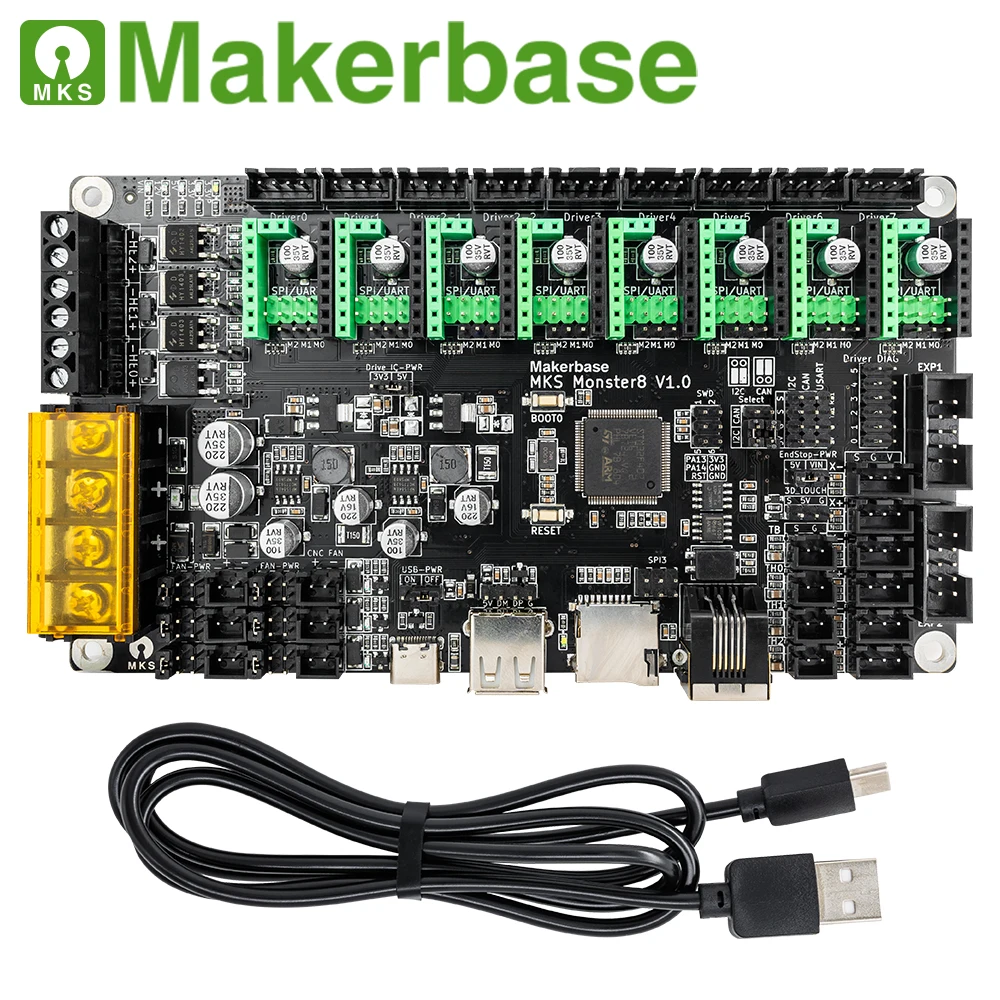 

Makerbase MKS Monster8 Монстр 3D принтер материнская плата Voron основной контроль 8 осей