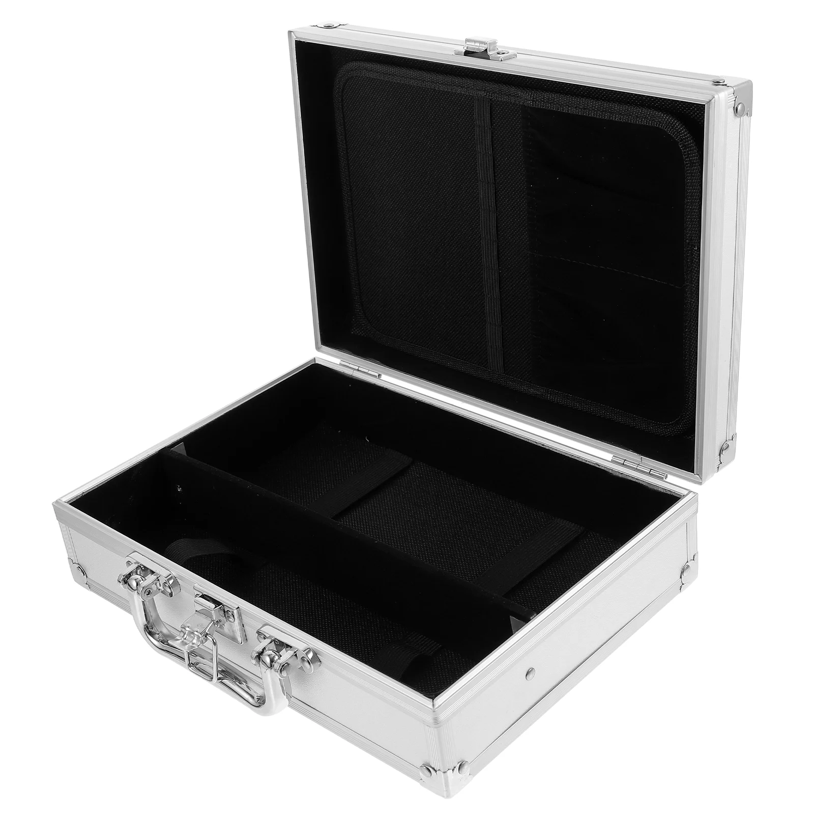 Instrument Storage Box Aluminum Case Carrying Locking Briefcase Looking for Metal Hard