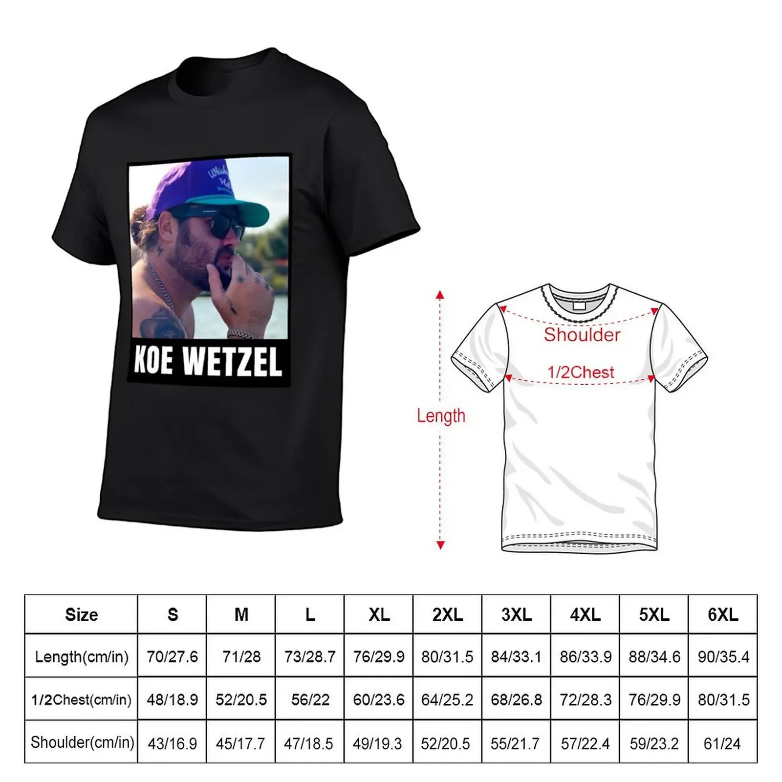 Funny Gifts For Koe Wetzel Gift For Fans T-Shirt blacks korean fashion men t shirt