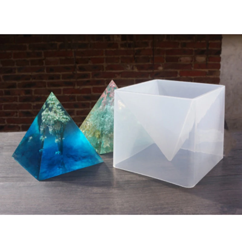 1Set Super Large Pyramid Resin Silicone Mold Resin Casting Jewelry Making Mould 15cm...