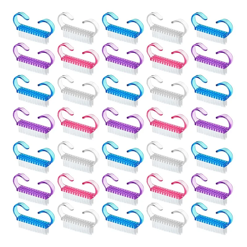 

A47F-200 шт., щетка для ногтей с ручкой, скраб для ногтей, очиститель, щетки для ногтей, скруббер, оптом для мужчин, женщин, руки, 4 цвета