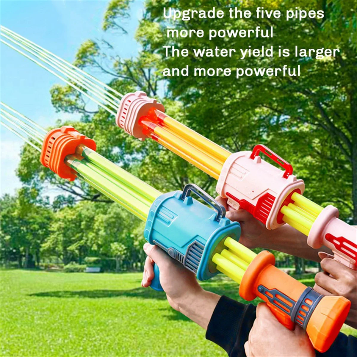 Juguete de agua para niños y adultos, juguete Manual extraíble de gran capacidad para piscina de agua para verano, natación, playa, lucha contra el agua, color rosa