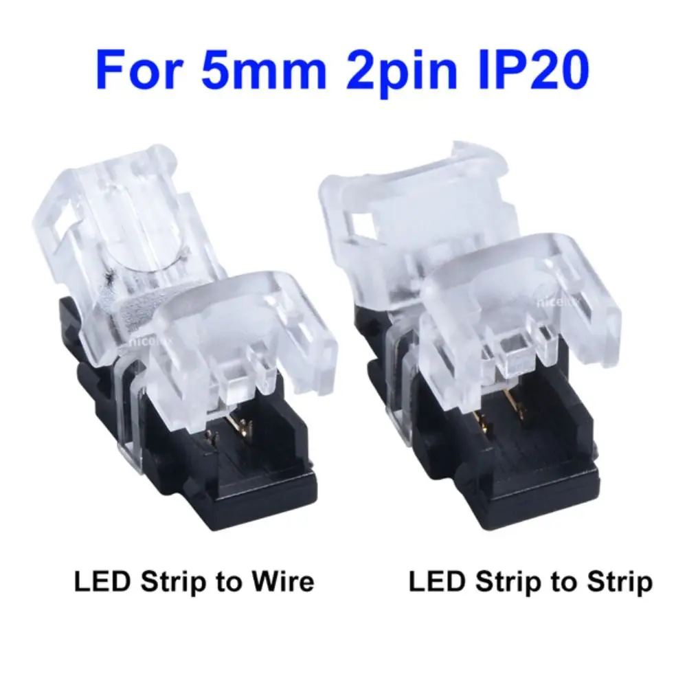 LED Strips Connector 2-6pin Welding Free Electrical Connection LED Strip To Stip Terminal Splice for RGB RGBW RGBWW 3528 5050