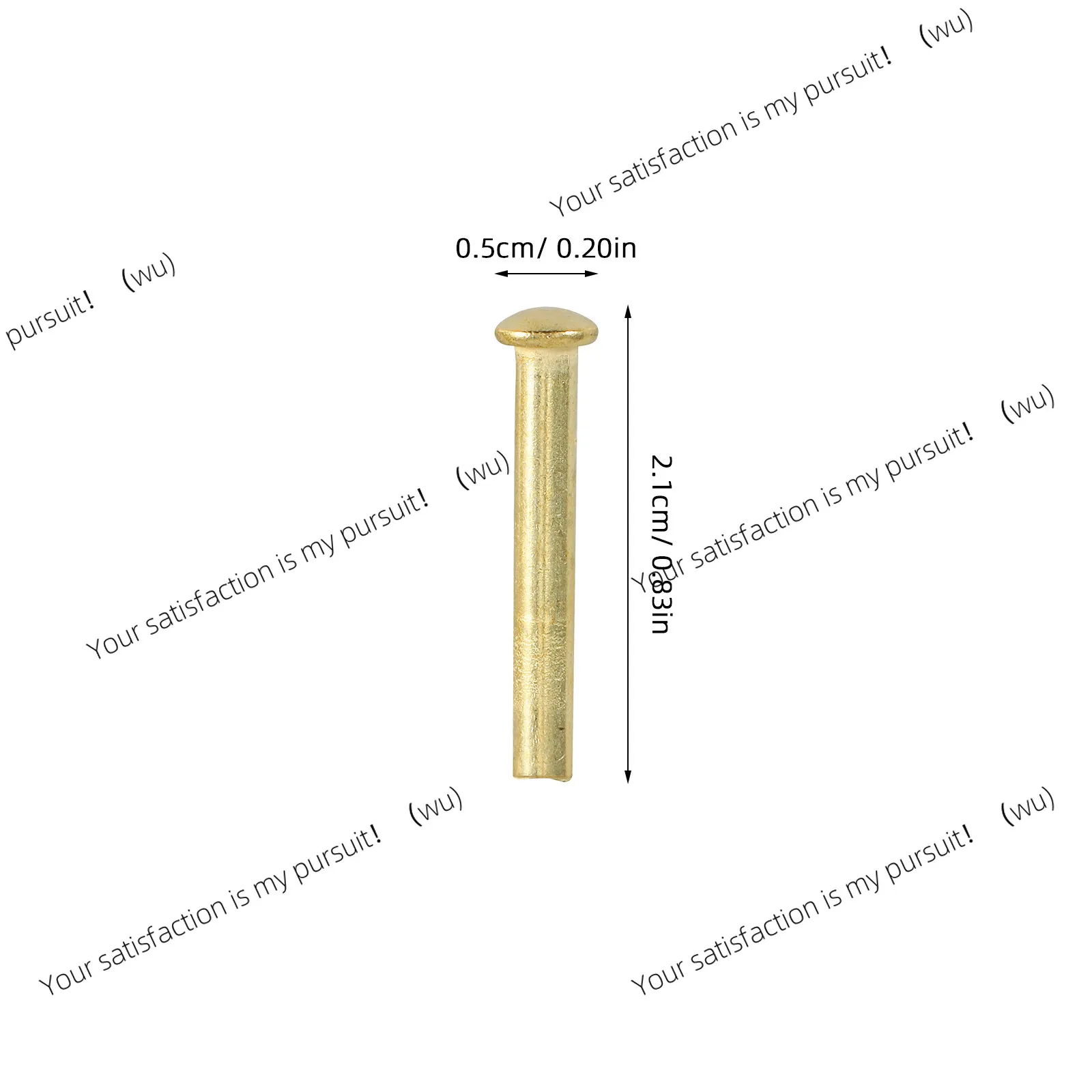 10 Folding Fan Shaft Repair Kit, Stainless Steel Rivets and Nuts 21/3mm Diameter, Gold Plated Fan Shaft Replacement Fasteners