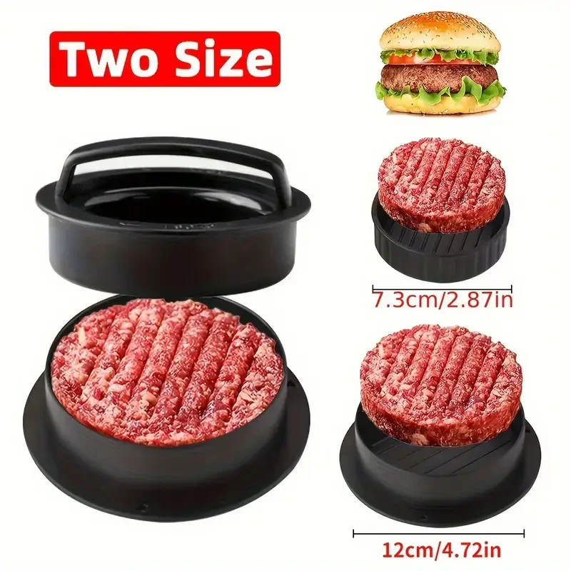 Burger Press Mold & Patty Press Maker -3 in 1 Stuffed Hamburger Patty Maker Perfect for Beef, Chicken Patties - Kitchen Press To