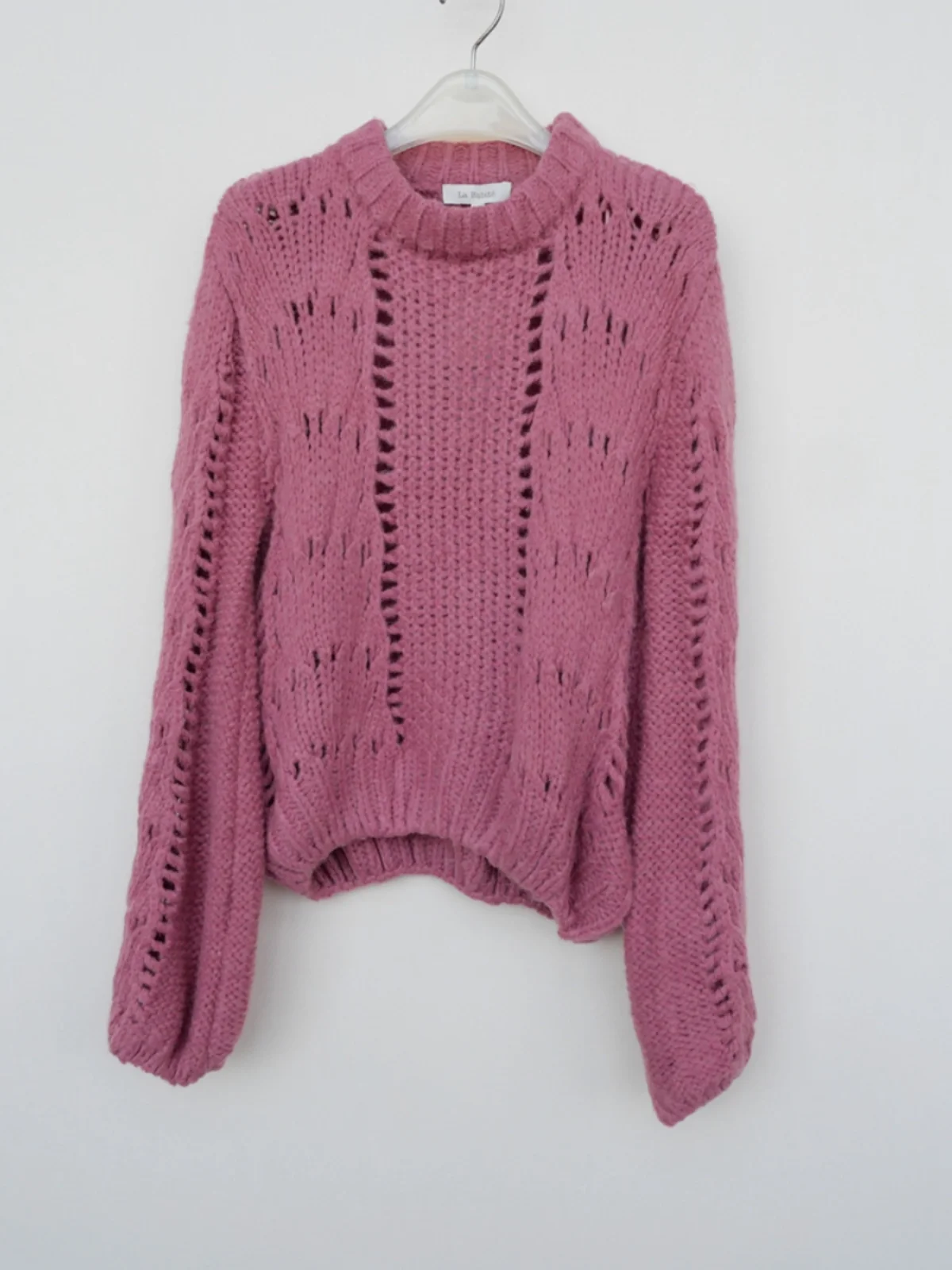 سترة نسائية محبوكة من Sweet Sle مستديرة Ne Coarse Yarn Camere Winter Faion كاجوال فضفاض مناسب طويل Sve 4A0630 Bean P...