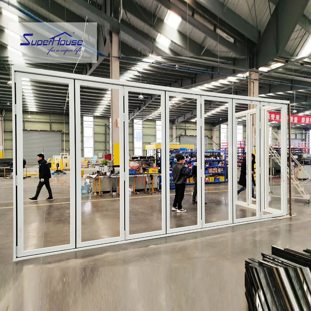 Prueba de huracanes NFRC NOA AS2047 Estándar D2015 Recubrimiento en polvo Puerta plegable exterior Clima frío