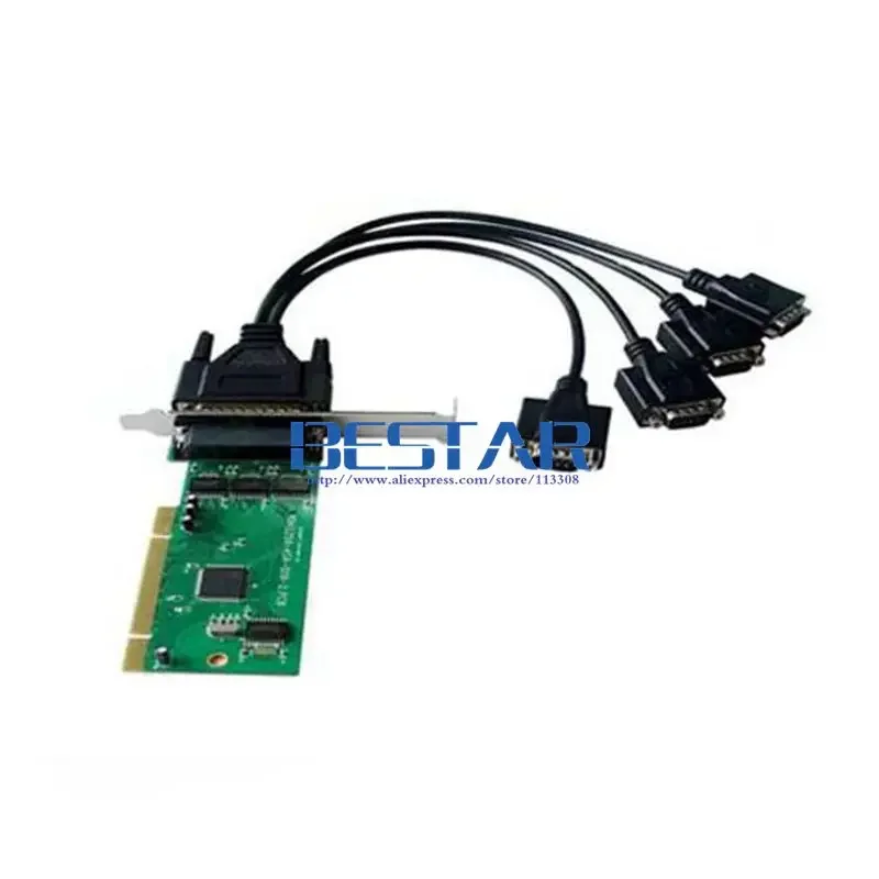 RS422 DB44 دبوس إلى 4x DB9 دبوس كابل DB 9 RS-422 كابلات مهايئ البطاقة التسلسلية لبطاقة PCI إلى 4X RS 422 / 485 بطاقة