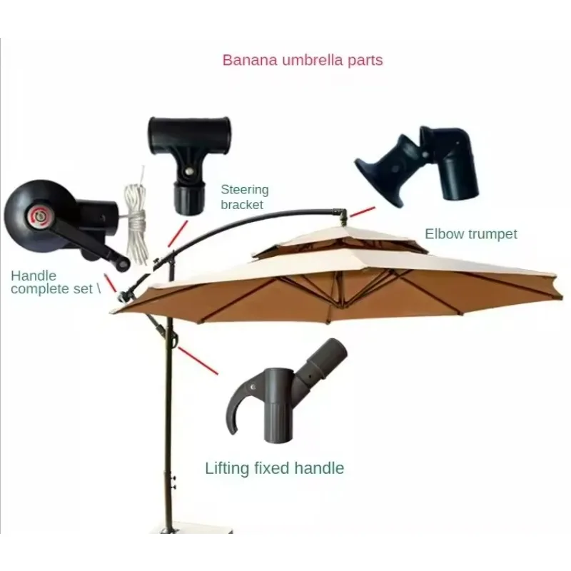 Outdoor Sunshade Sun Umbrella Parts Repair Balcony Courtyard Banana Umbrella Original Parts Replacement Parachute