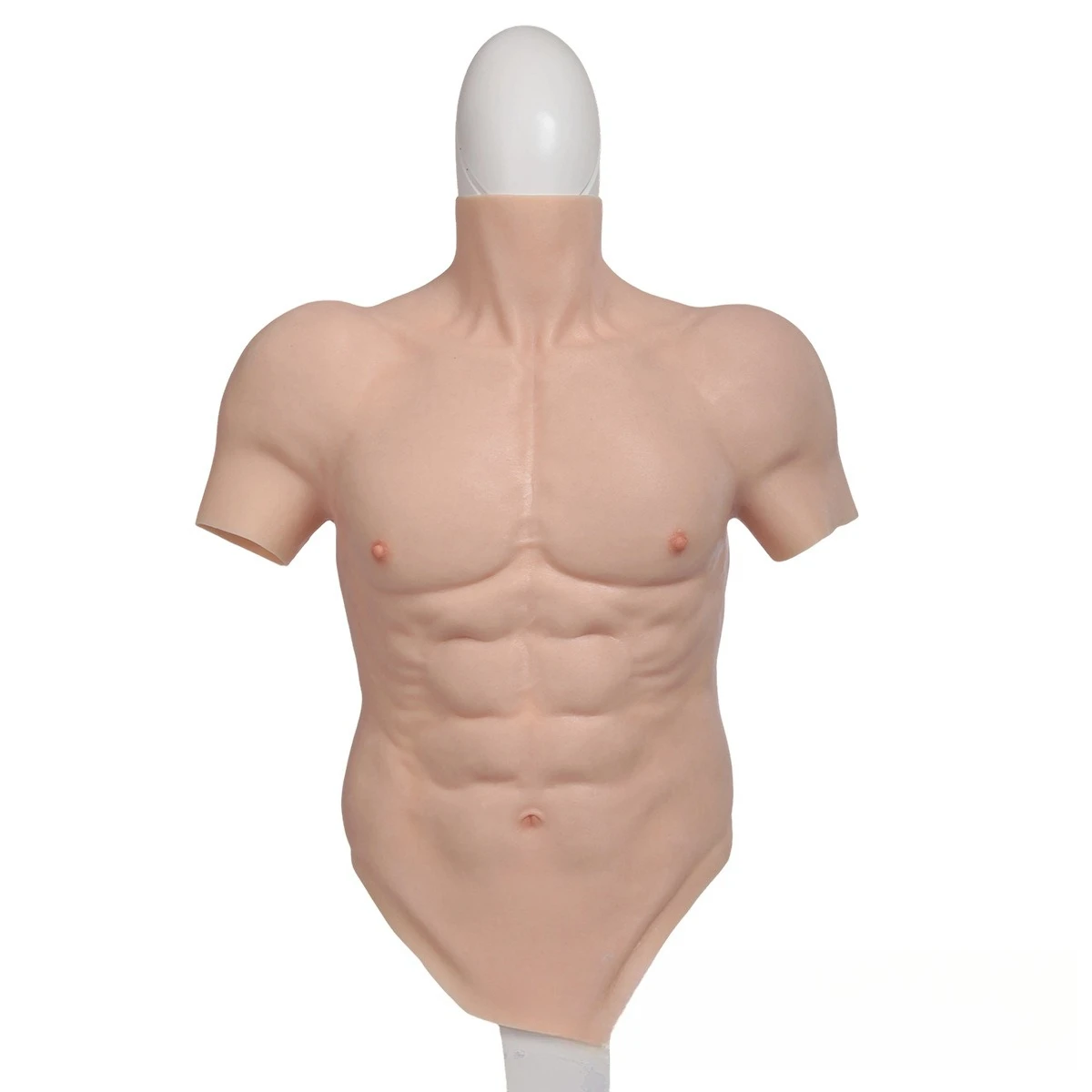 

Half-body short-sleeved muscle suit, hunk simulation abdominal props, fake chest silicone muscle suit