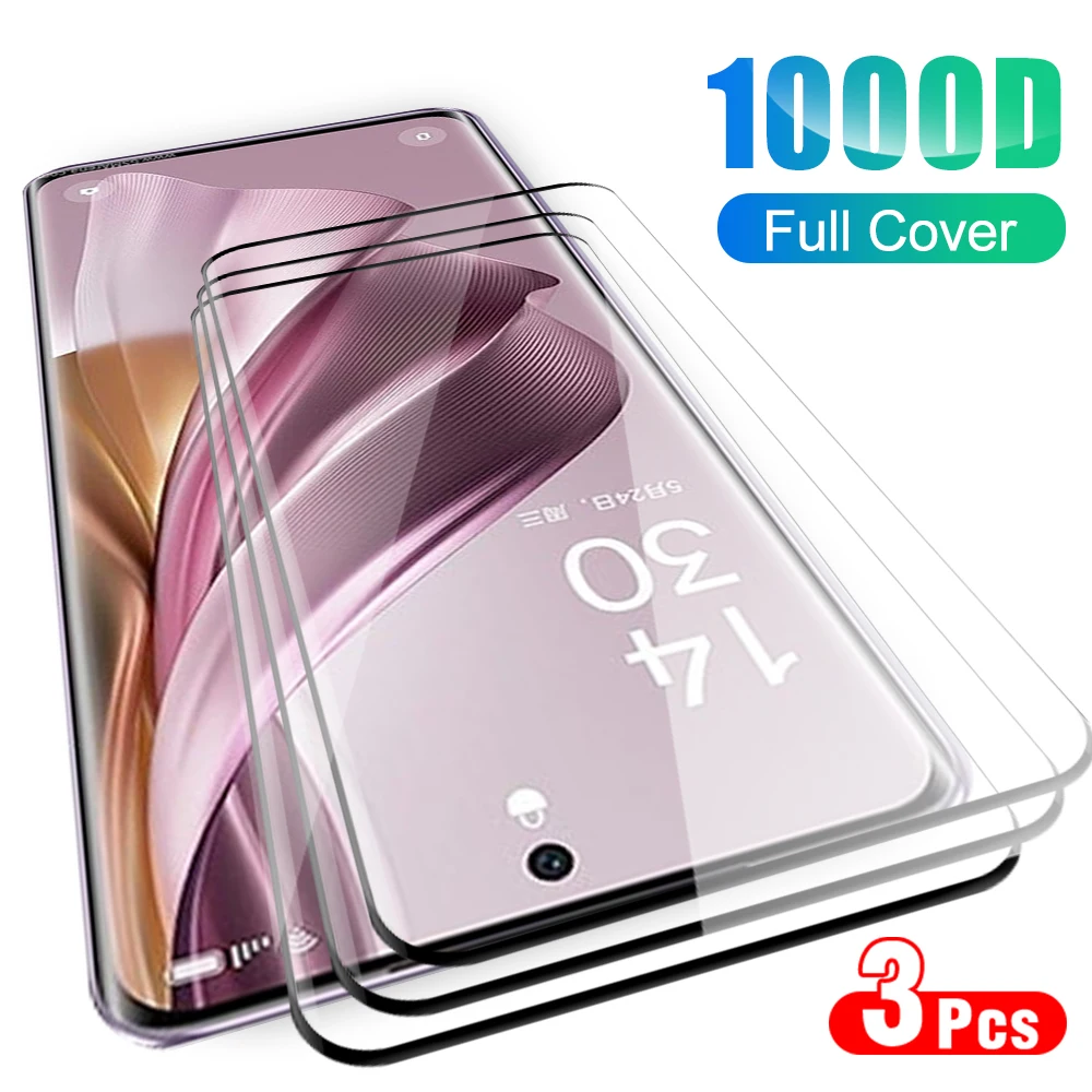 3pcs Reno10Pro Plus 9D Full Coverge Protective Glass Case For Oppo Reno10 Pro Plus Pro+ 10Pro 5G Screen protectors Tempered Film