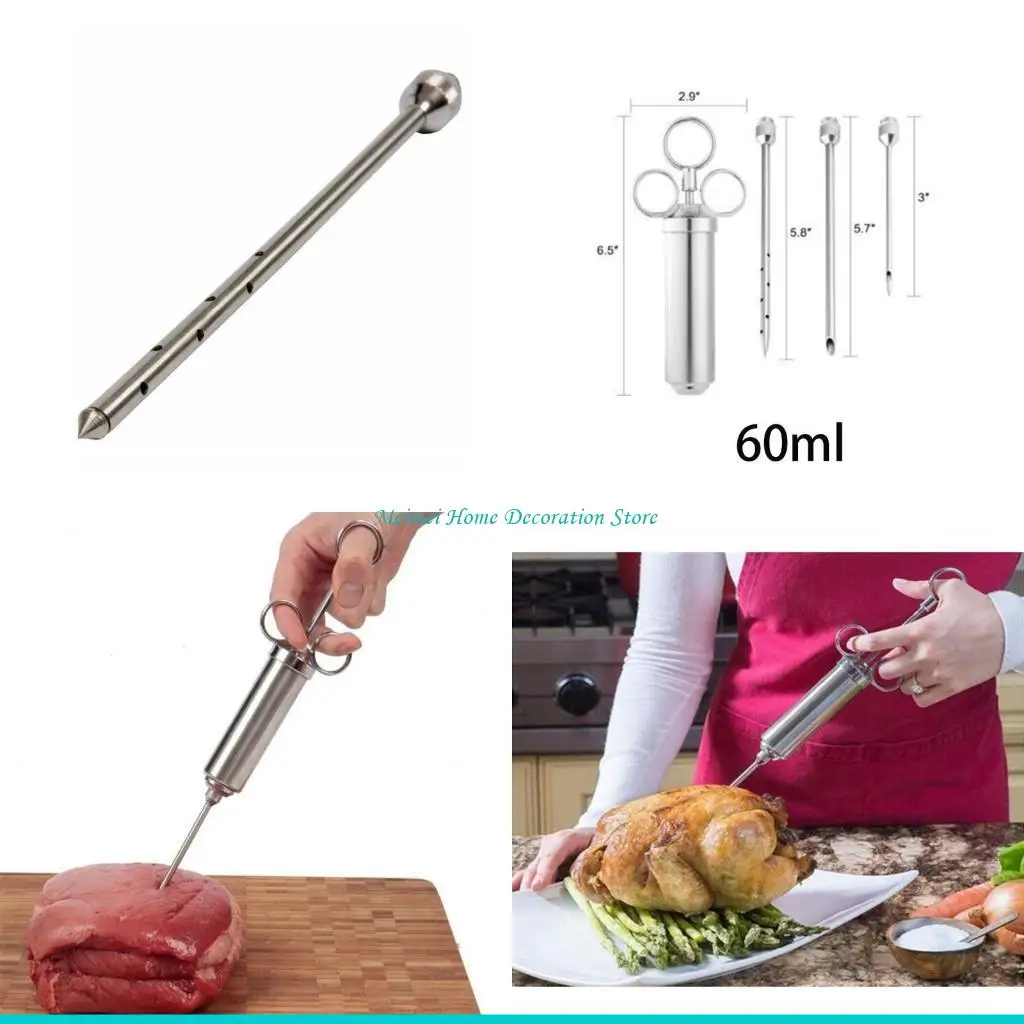 

H7BF Professional 60ml BBQ Frying Stainless Steel Grill Marinade Flavor