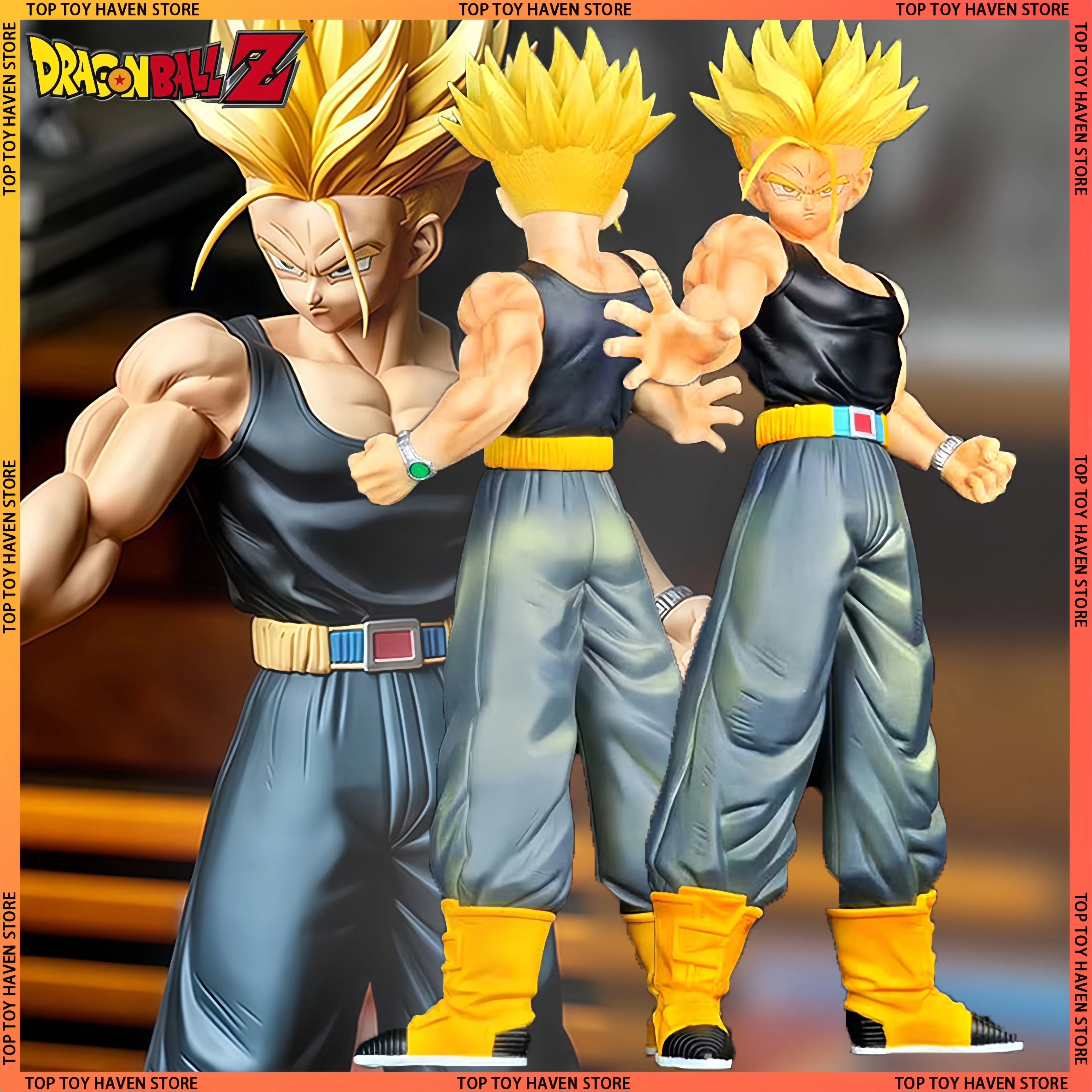 

30cm Dragon Ball Trunks Figure Saiyan Torankusu Action Figurine Model Statue Doll Collection Decoration Toy For Birthday Gift