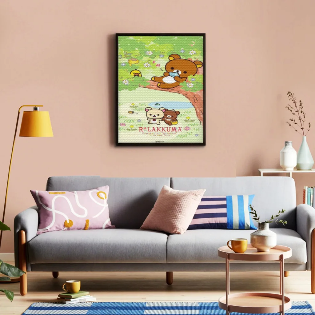 Rilakkuma Diamond Painting   Full Diamond Mosaic Embroidery Home Decor New