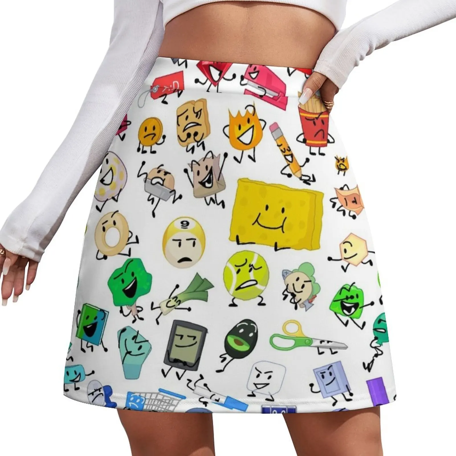 

BFB and TPOT Full Cast print Mini Skirt korean ladies summer women's clothing trend 2026 summer skirts