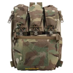 V5 PC Tactical Back Panel Pouch Zip-on Multi-fit GP Pocket Retention Flap FCPC Plate Carrier Assault Hunting Vest